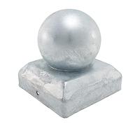 TimCo Tappo per palo di recinzione a sfera, in zinco, 100 mm