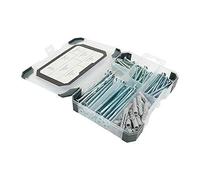 TIMCO TRAY240 Viti, Plug & Drill Bit Vassoio Argento - 261pcs Vassoio Misto