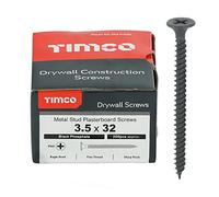 TIMco - Vite PH2 per cartongesso, colore: nero (confezione da 200), 00032DRYS