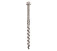TIMCO Viti in legno testa esagonale flangia A4 in acciaio inox - 6,7 x 50