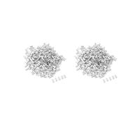 Timcryxient 2 set da 100 pezzi di terminali in alluminio per crimpare doppia canna 0,8 mm
