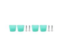 Timcryxient 2 set di 2 freni a rullo per pattini in linea, antiscivolo, colore verde gelatina, 34 x 36 x 45,5 mm
