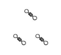 Timcryxient 3 set 100 pezzi girelle da pesca accessori flessibili rotolamento barile girevole protezione connettore attrezzatura accessorio snap componente 12#