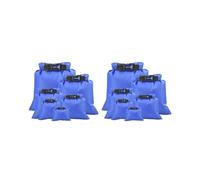 Timcryxient 6 sacchetti impermeabili leggeri dal design unico, accessori per kayak, accessori per rafting, canottaggio e campeggio, blu cielo, Set da 2 (blu zaffiro), as description