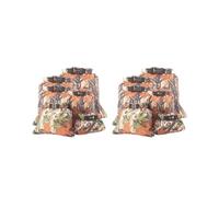 Timcryxient 6 sacchetti impermeabili leggeri dal design unico, accessori per kayak, accessori per rafting, canottaggio e campeggio, blu cielo, Set da 2 (foglie mimetiche), as description