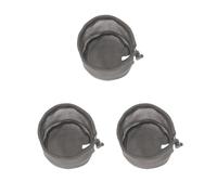 Timcryxient Borsa a rete da campeggio per stoviglie da campeggio Borsa a rete con coulisse per viaggiare L Nero, Set da 3 (nero L), L