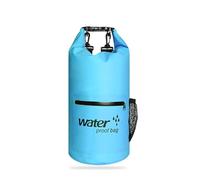 Timcryxient Borsa impermeabile da 10 l, per sport acquatici, immersioni, rafting, canottaggio, campeggio, canoa, nuoto, kayak, accessori rosa, Blu, as description