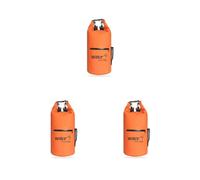 Timcryxient Borsa impermeabile da 10 l, per sport acquatici, immersioni, rafting, canottaggio, campeggio, canoa, nuoto, kayak, accessori rosa, Set da 3 (arancione), as description
