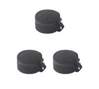 Timcryxient Borsa portaoggetti da campeggio, impermeabile, per picnic all'aperto, borsa portaoggetti cachi, Set da 3 (custodia nera), 130x80mm, come descrizione