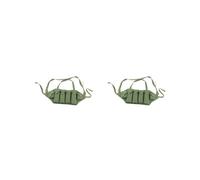 Timcryxient Chest Rig - Piastra a sgancio rapido Molle regolabile per combattere CS, 2 set (verde), 36 cm