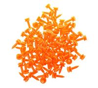 Timcryxient Confezione da 100 tee professionali da golf, 25 mm, in plastica, colore: arancione