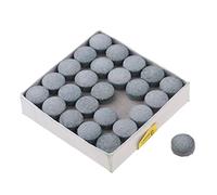 Timcryxient Confezione da 50 punte pressate e sagomate per stecca da biliardo e biliardo, in pelle, 13 mm