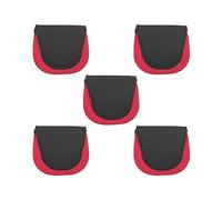 Timcryxient Custodia impermeabile per mulinello da pesca a mosca in neoprene per baitcasting S Black Long Shot, Set da 5 (S rosso doppio strato), MULTI, come descrizione