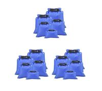 Timcryxient Dry Bags - Sacco impermeabile multicolore, barriera contro l'umidità, tasca regolabile, gancio per cinghia per esterni, per canottaggio, campeggio, nuoto, cielo blu, Set da 3 (blu