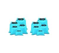 Timcryxient Dry Bags - Sacco impermeabile multicolore, barriera contro l'umidità, tasca regolabile, gancio per cinghia per esterni, per canottaggio, campeggio, nuoto, cielo blu, Set da 2 (celeste), as
