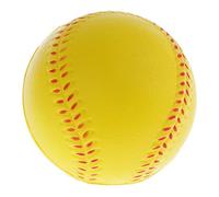 Timcryxient Palla da baseball per allenamento sportiva, gioco di squadra, softball elastico, 6,3 cm, giallo