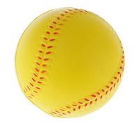 Timcryxient Palla da baseball per allenamento sportiva, gioco di squadra, softball elastico, 7,5 cm, giallo