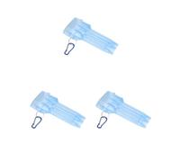 Timcryxient Scatola di freccette alla moda in plastica trasparente con fibbia di bloccaggio, colore: blu, Set di 3 (blu), as description