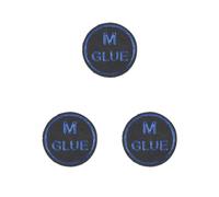 Timcryxient Set di 3 punte per stecca da biliardo in pelle di maiale, 13 mm, misura media, colore: nero