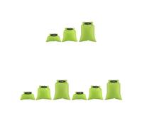 Timcryxient Set di 3 sacchetti impermeabili da S a L per canoa, nuoto, campeggio, escursionismo, Set da 3 (verde erba), as description