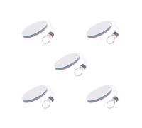 Timcryxient Set di 5 portachiavi galleggianti a forma di tavola da surf, bianco