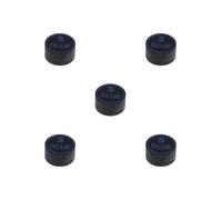 Timcryxient Set di 5 punte per stecca da biliardo in pelle di maiale, 13 mm, morbide