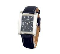 Time Force Black Leather Dress Watch