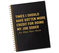 Time I Should Have Gotten More Credit 160 Pages Lined Spiral Notebook, Funny Ruled Hardcover Notebook for Work, Sarcastic Office Gifts for Colleague, Appreciation Gifts for Coworker Office Worker