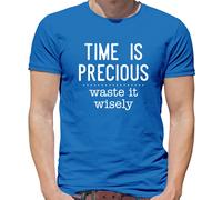 Time Is Precious, Scorie It Wisely - T-Shirt - Slogan Divertente Regalo Pigro