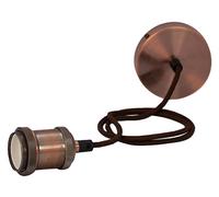 TIME LED - Lampada a sospensione Antik, rame rigato, E27