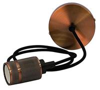 TIME LED - Lampada a sospensione Antik, rame strutturato, E27