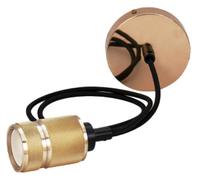 TIME LED - Montatura a sospensione Antik, oro lucido testurizzato, E27