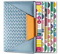 Time Management Plan - Quaderno con 6 adesivi, colore: Blu