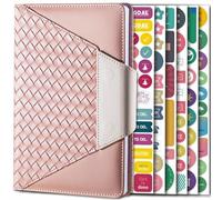 Time Management Plan - Quaderno con 6 adesivi, colore: Rosa