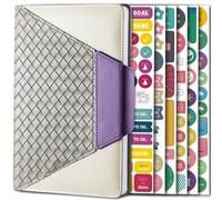 Time Management Plan - Quaderno con 6 adesivi, colore: Viola