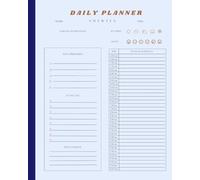 Time Management Tool: Undated Daily Planner with Schedule | Boost Productivity and Track Your Day | 8”x10” with 122 Pages
