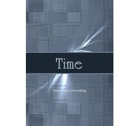 Time: Minimalist Blue Grid Lined Notebook: A Simple Notebook for Time Planning, Organization and Daily Notes