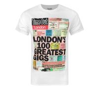Time Out - Londons 100 Greatest Gigs - Maglietta a maniche corte - Uomo (NS4074)