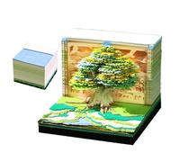 Time Piece Calendar 3D Sculpture Calendar 2026 Tree House River Design Creative Tear Away Notepad for Home Office School Desk Commute Workout Gift Teachers Students Adults Holiday Organizing