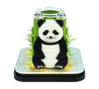 Time Piece, Calendario da scrivania 2026, con note autoadesive 3D con luce, carta da strappare, per appunti fai da te, per ufficio e casa, regali ornamentali (portapenne con orso)