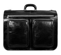 Time Resistance Borsa per indumenti in pelle Suit Duffel Slim Carry-on Valigia Vestito Protezione Borsa (nero)