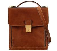 Time Resistance Borsello da Uomo a Tracolla - Tracolla da Uomo in Vera Pelle Realizzata a Mano in Italia da Esperti Artigiani - Borsa Piccola con Chiusura a Scatto