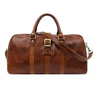 Time Resistance Borsone da viaggio in pelle pieno fiore per uomo e donna - Borsone da viaggio (cognac)