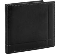 Time Resistance Portafoglio in Pelle Portafoglio Minimalista Artigianale Italiano per Carte e Contanti - Portafoglio Sottile in Pelle Pieno Fiore (Nero)