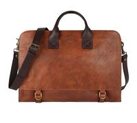 Time Resistance Valigetta in pelle per laptop Attache Case Messenger Bag per uomini e donne (marrone)