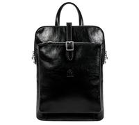 Time Resistance Zaino Borsa Donna in Vera Pelle Made in Italy - Borsa Trasformabile in Zaino da Portare a Spalla o a Zainetto - Zaino in Pelle Donna con Fibbia e Cerniere