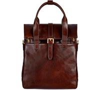 Time Resistance Zaino in pelle Zaino da Lavoro e Casual - Borsa in Pelle vera Fatta a Mano in Italia (Marrone)