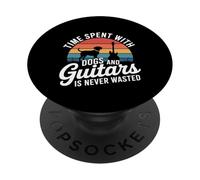 Time Spent With Dogs And Guitars Is Never Wasted - PopSockets PopGrip Adesivo