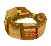 Time Tables - Fascia per capelli larga da donna, antiscivolo, turbante, elastica, per yoga, sudore, sport, allenamento