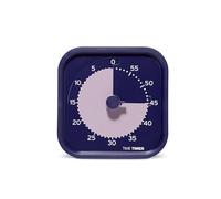 TIME TIMER MOD Home - Serie Metallic - Timer visivo per conto alla rovescia da 60 minuti, misura individuale, per ADHD, adulti, studenti e pomodoro con funzionamento silenzioso (Metallic Indigo)